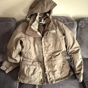 The North Face Tan Hooded Jacket